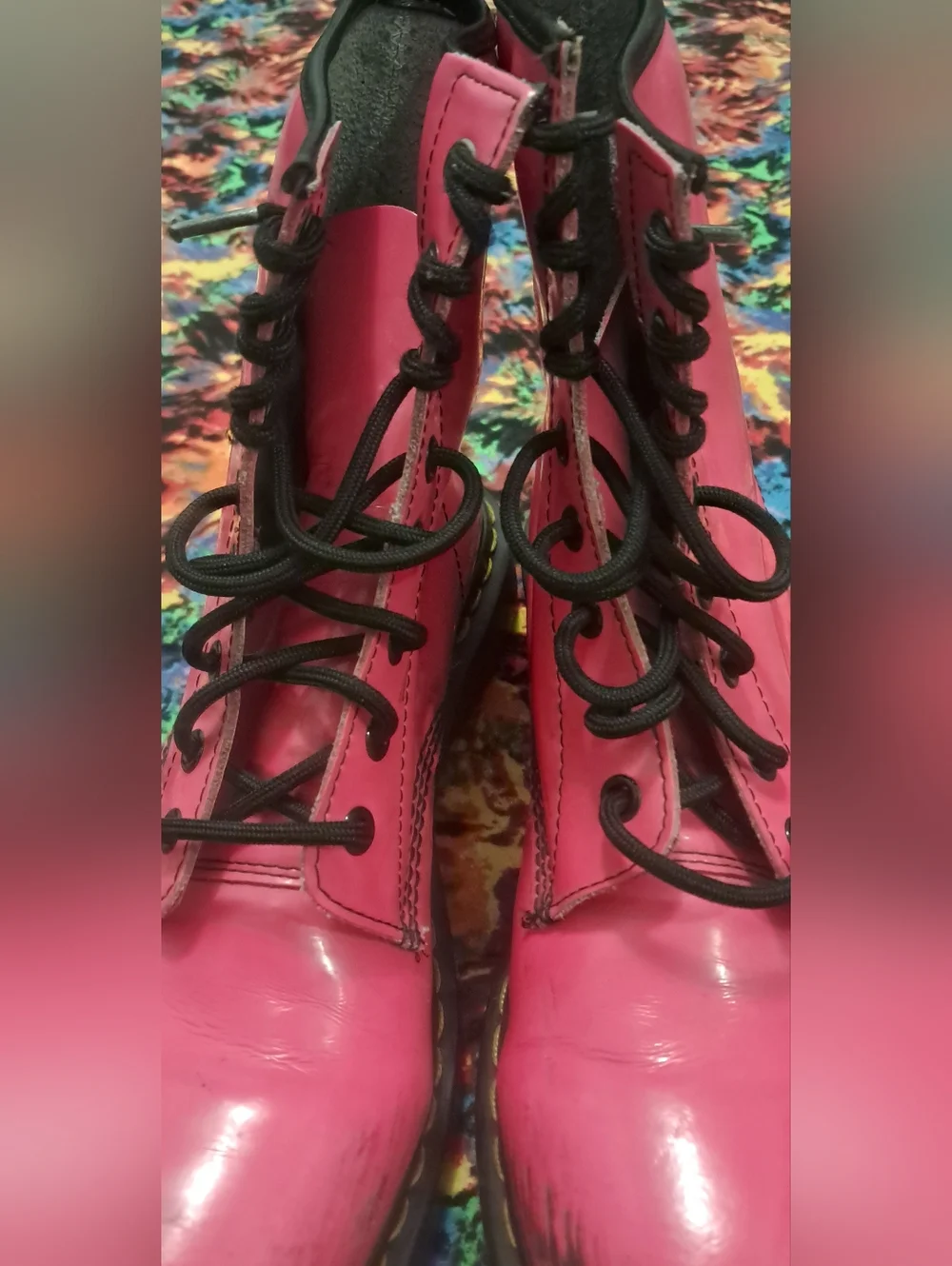 Dr. Martens Vibrant Pink Boots - Picture 9 of 12